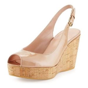 Stuart Weitzman Jean Wedge Nude